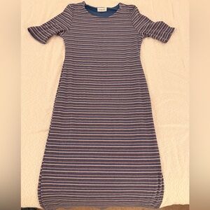 Striped Short Sleeve Dress